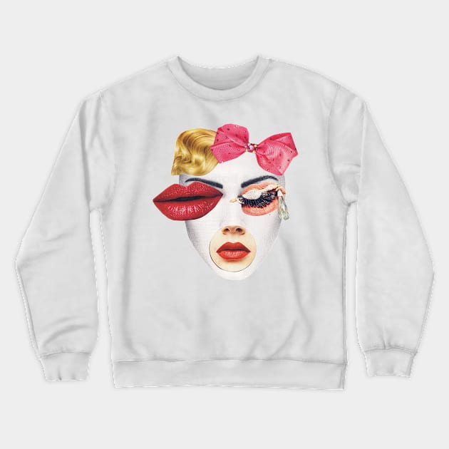 Portrait of a Girl Crewneck Sweatshirt by Luca Mainini